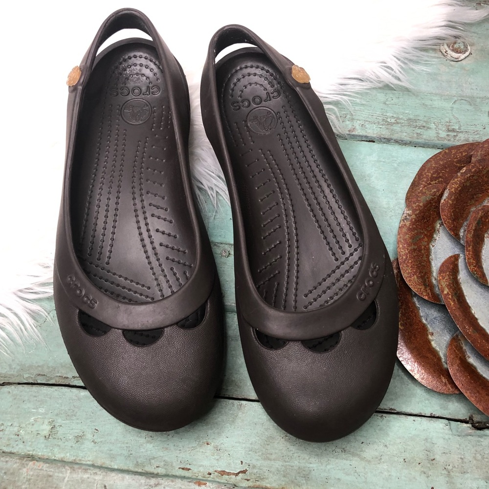 CROCS Women's Brown Flats